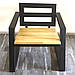 Комплект Троян лофт Z: 2 крісла та диван-лава, фото 8