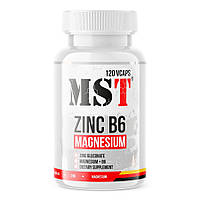 Стимулятор тестостерона MST Zinc B6 Magnesium, 120 вегакапсул