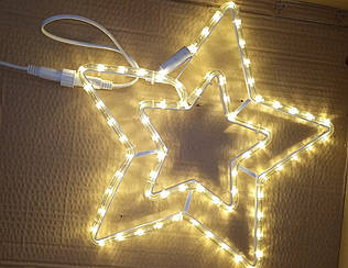 Новорічна світлодіодна фігура Зірка 40см білий теплий Jb