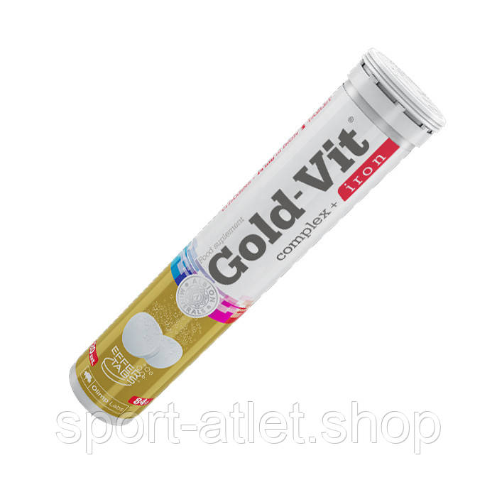 Вітаміни та мінерали Olimp Gold-Vit Complex Plus Iron, 20 шипучих таблеток