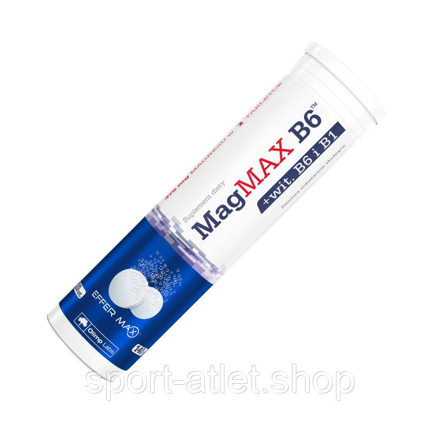 Вітаміни та мінерали Olimp Mag MAX B6, 20 шипучих таблеток