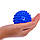 Масажний м'ячик PVC 7.5 см жорсткий синій, фото 2