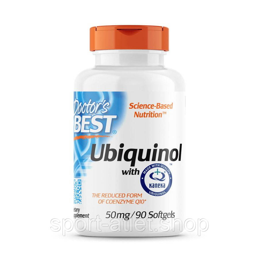 Натуральна добавка Doctor's Best Ubiquinol with Kaneka 50 mg, 90 капсул