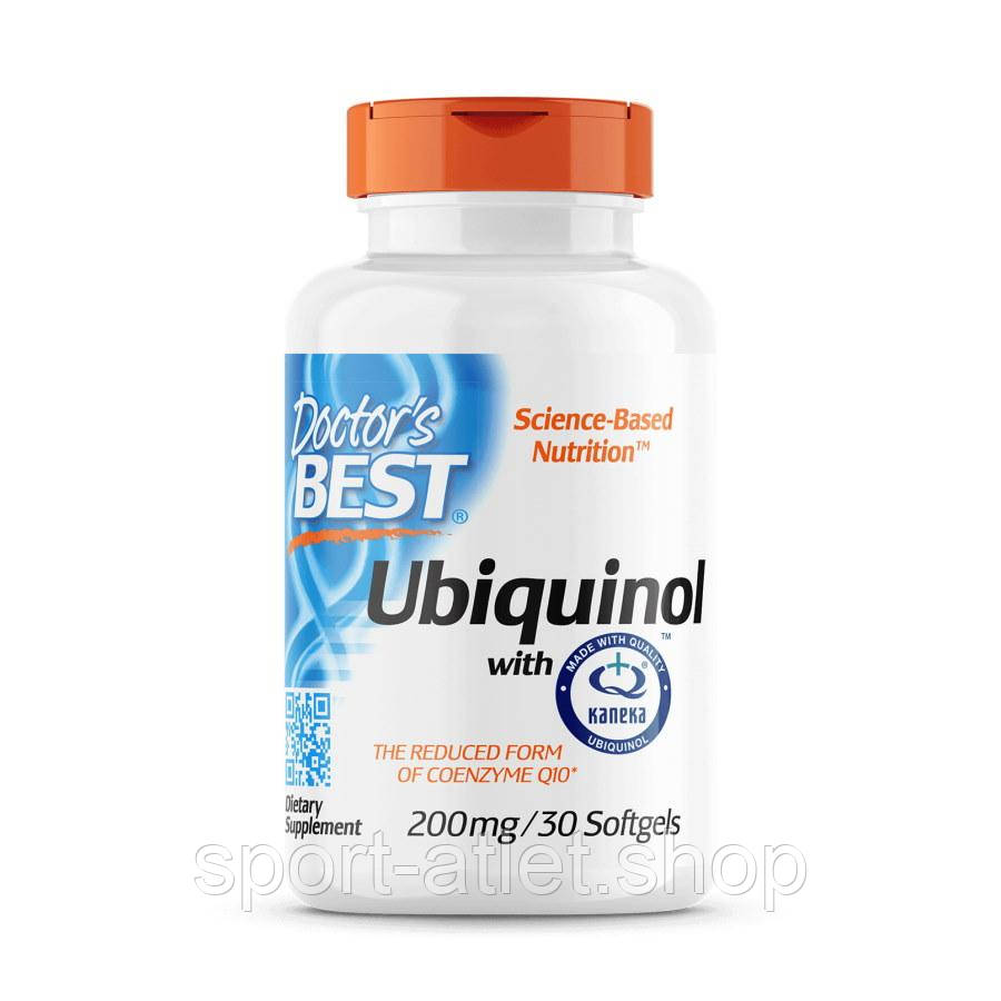 Натуральна добавка Doctor's Best Ubiquinol with Kaneka 200 mg, 30 капсул