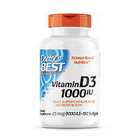 Витамины и минералы Doctor's Best Vitamin D3 1000 IU, 180 капсул