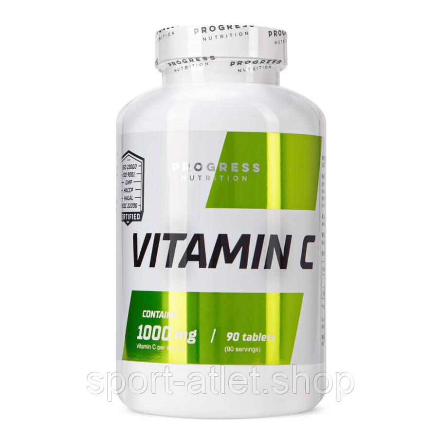 Вітаміни та мінерали Progress Nutrition Vitamin C 1000 mg, 90 таблеток