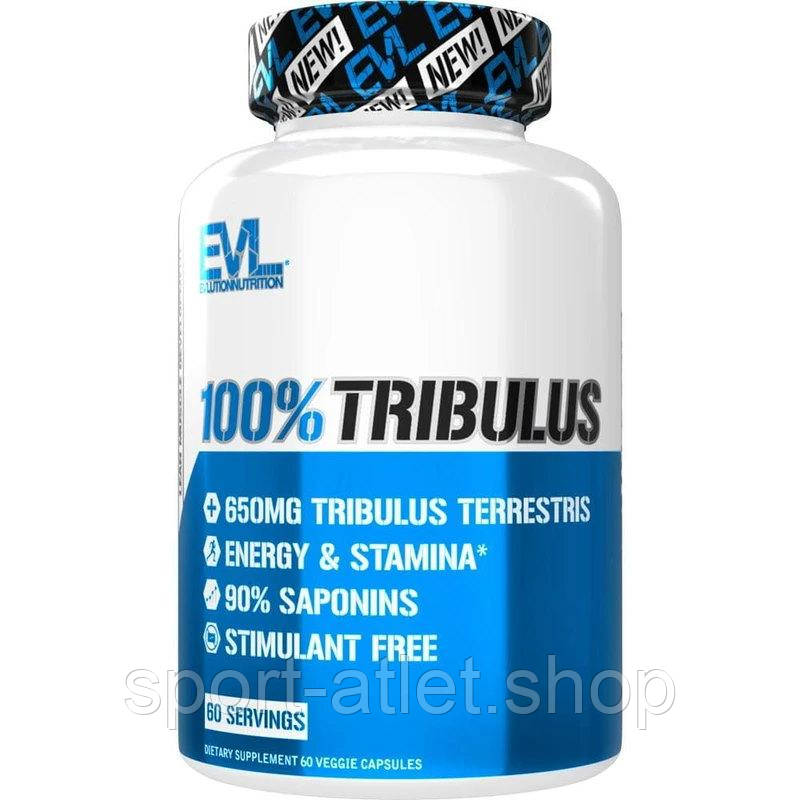 Стимулятор тестостерону EVL 100% Tribulus, 60 вегакапсул ТЕРМІН 03.22