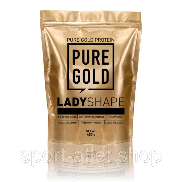Замінник харчування Pure Gold Protein Lady Shape, 450 грам Шоколадний пиріг