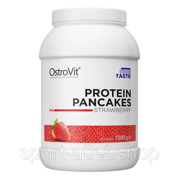 Замінник харчування OstroVit Protein Pancakes, 1 кг Полуниця