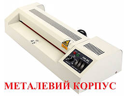 Ламінатор FGK-260 А4 - 250. Метал корпус. Формат А4. Плівка -42-250 мк. Фото, холодне ламінування, фольгування