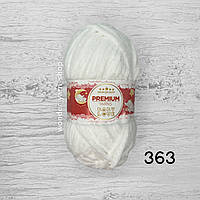 Плюшева пряжа Premium Yarns Baby Love / Преміум Ярнс Бебі Лав. 363, білий перли