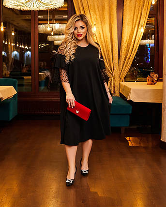 Сукня міді ошатне БАТАЛ, фото 1