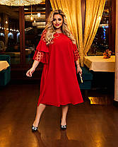 Сукня міді ошатне БАТАЛ, фото 3