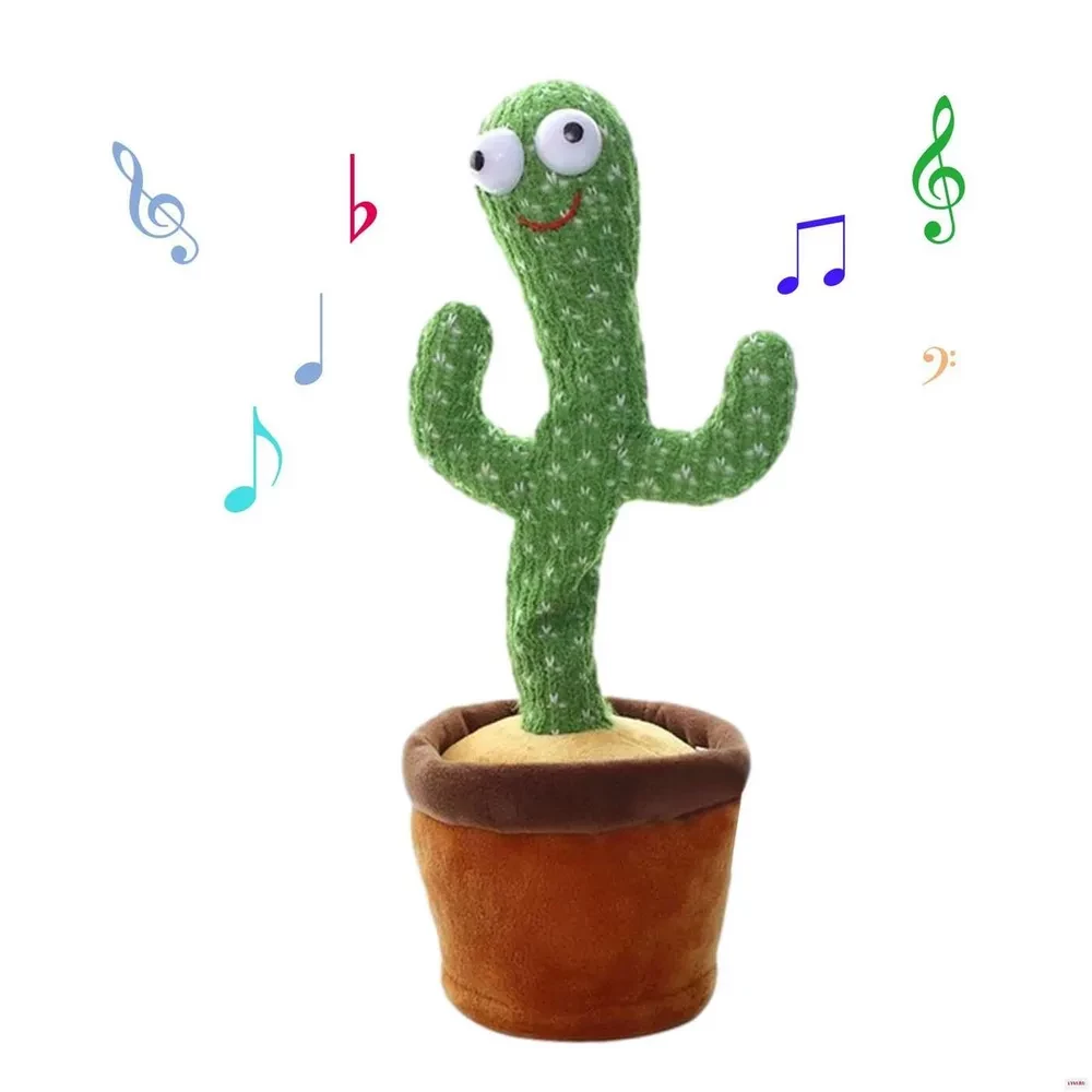 Танцюючий кактус що танцює повторяк повторюшка у горщику з TikTok підсвіткою м'яка іграшка інтерактивний відео