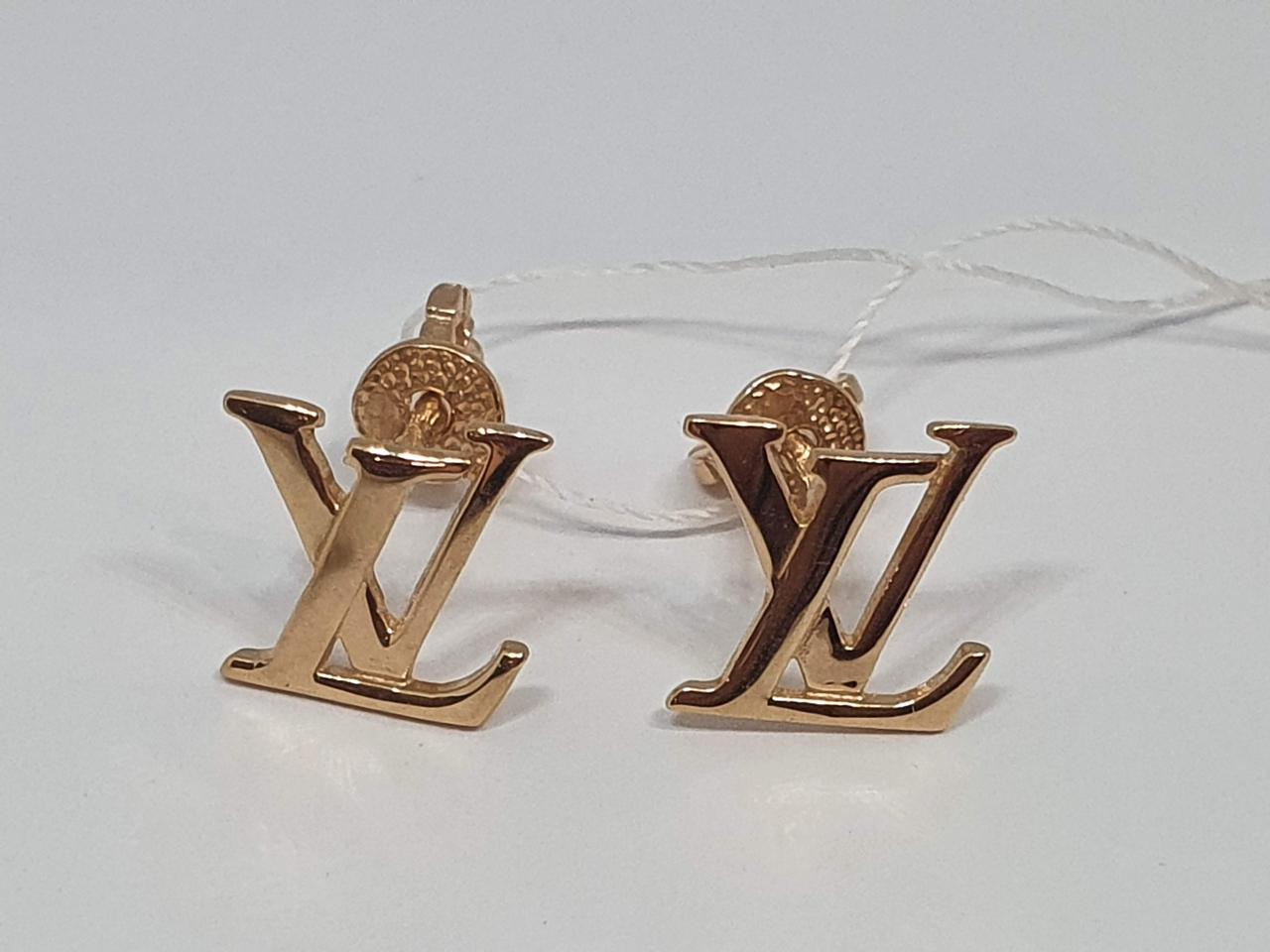 Золоті сережки-пуссети. СП360И, фото 1