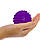Масажний м'ячик PVC 7.5 см жорсткий фіолетовий, фото 2