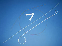 Набір для встановлення уретрального стенту «ПОДВІЙНИЙ СВИНЯЧИЙ ХВІСТ» із відкритим/закритим дистальним кінцем