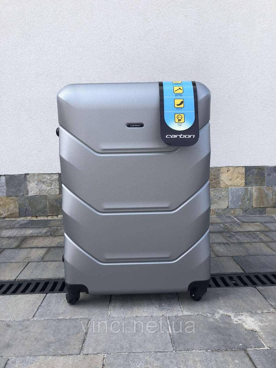 Дорожній чемодан S M L carbon 147 модель Валіза Сумка на 4х колесах Дорожный чемодан на колесах дорожные сумки
