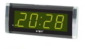 Електронний годинник Led Alarm oclock VST 730 Чорний (KG-3634)