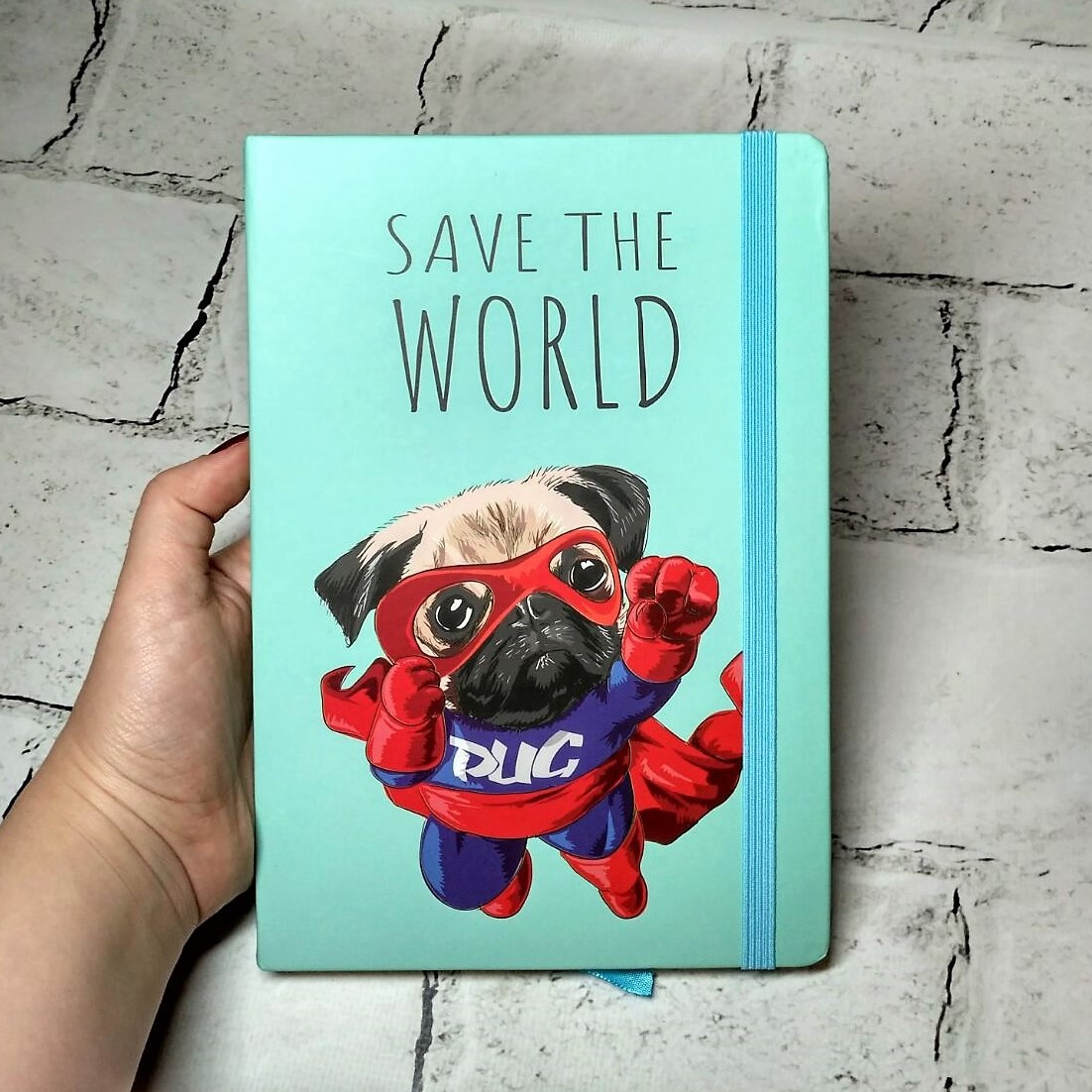 Блокнот Собачка Save the world, А5, 96 листів