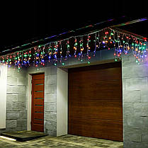 Гірлянда бахрома вулична зовнішня 20 м 500 LED Springos + Flash CL0519 різнокольорова, фото 3