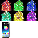 Гірлянда LED 10 м. 7953 c Bluetooth, дистанційне керування, різнокольорова, фото 3