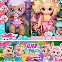 Интерактивные куклы, пупсы Cry Babies, KindiKids, Baby Alive, Luvabella, Baby Born из США