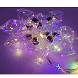 Xmas гірлянда-штора бахрома 150M-4, 3 м (Різнобарвна), фото 3