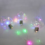 Xmas гірлянда-штора бахрома 150M-4, 3 м (Різнобарвна), фото 2