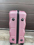 Сумка дорожная на колесах 65л Дорожній чемодан М Дорожня сумка РОЗОВЕ ЗОЛОТО СЕРЕДНЯ Валіза на 4х колесах, фото 8