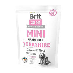 Brit Care (Бріт Кеа) Mini Grain Free Yorkshire - Сухий беззерновий корм з лососем і тунцем для собак