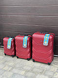 Сумка дорожная на колесах 65л Дорожній чемодан М Дорожня сумка ЧЕРВОНИЙ СЕРЕДНЯ Валіза на 4х колесах, фото 10