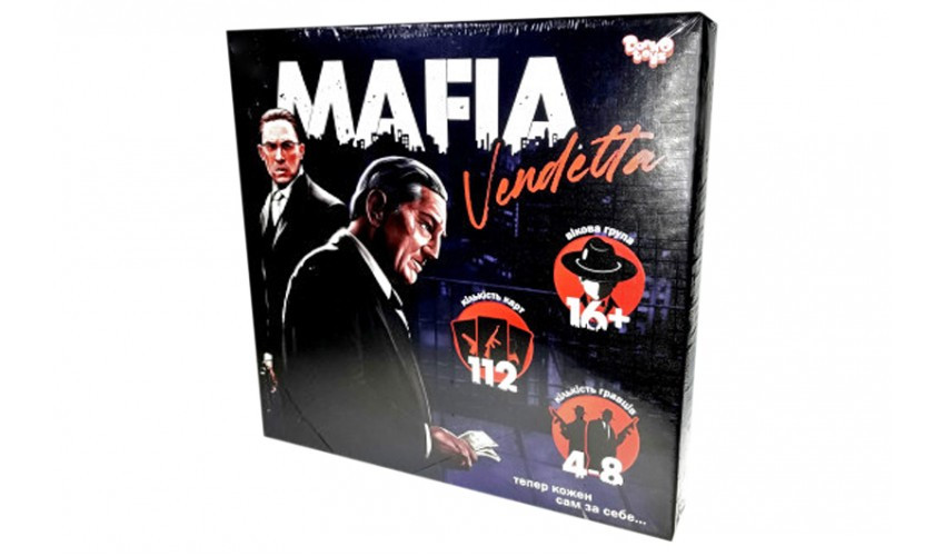 Гра "Mafia. Vendetta" укр. №MAF-01-01U/DankoToys/(10)