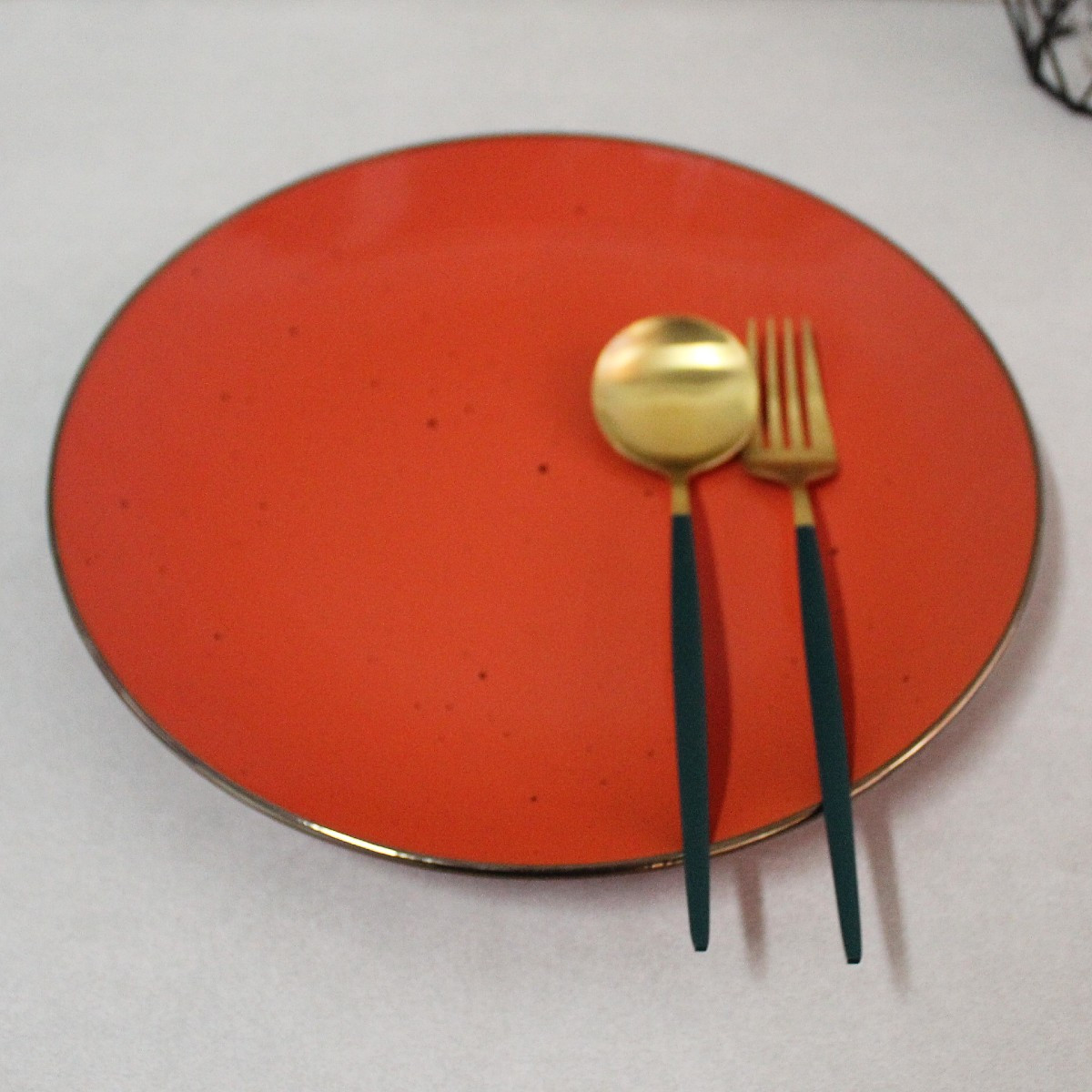 Оранжевая персональная тарелка 19 см Ardesto Bagheria Warm apricot - фото 6 - id-p1508768918