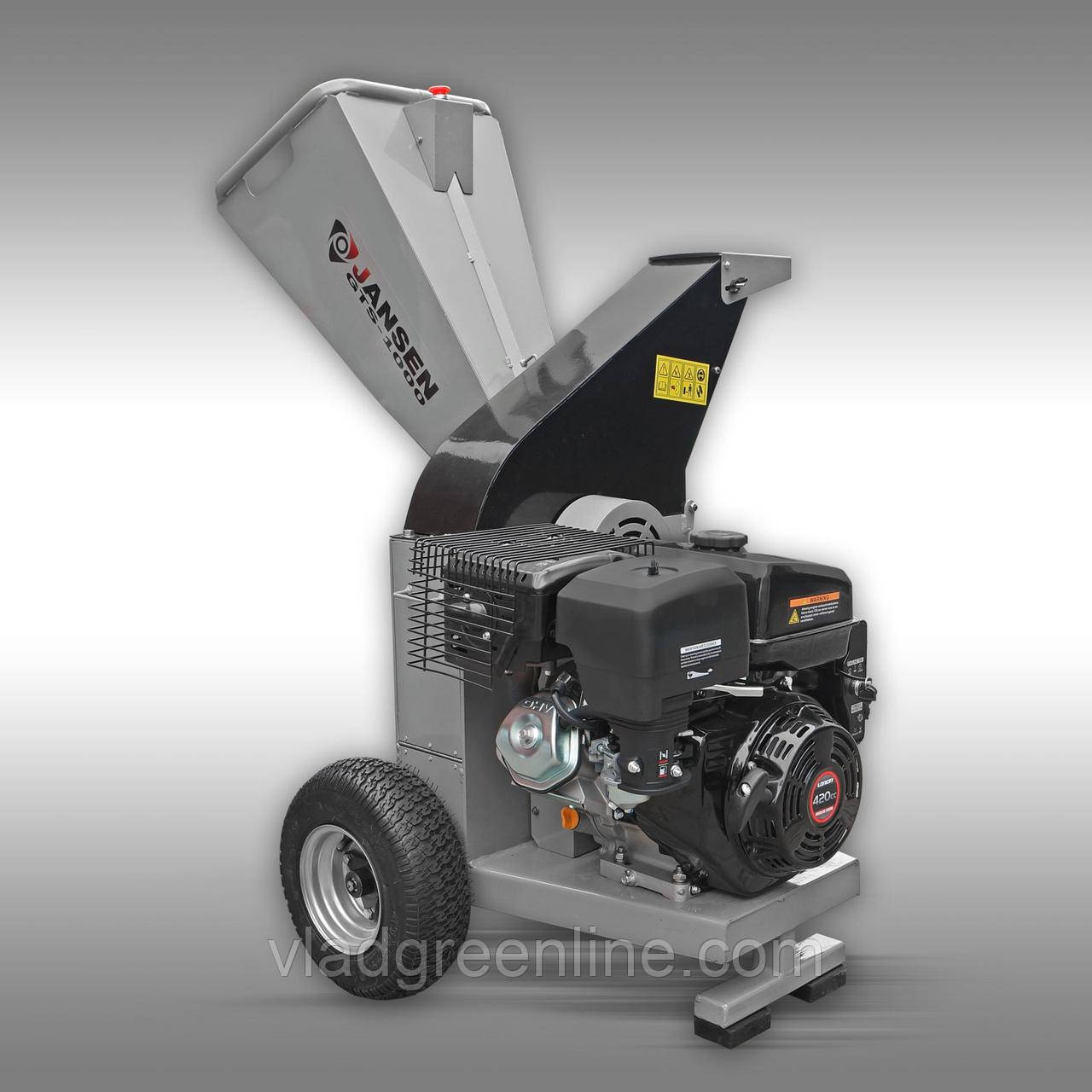 Щепоріз (подрібнювач) Jansen GTS-1000 (90 мм, 15 к.с./бензин)