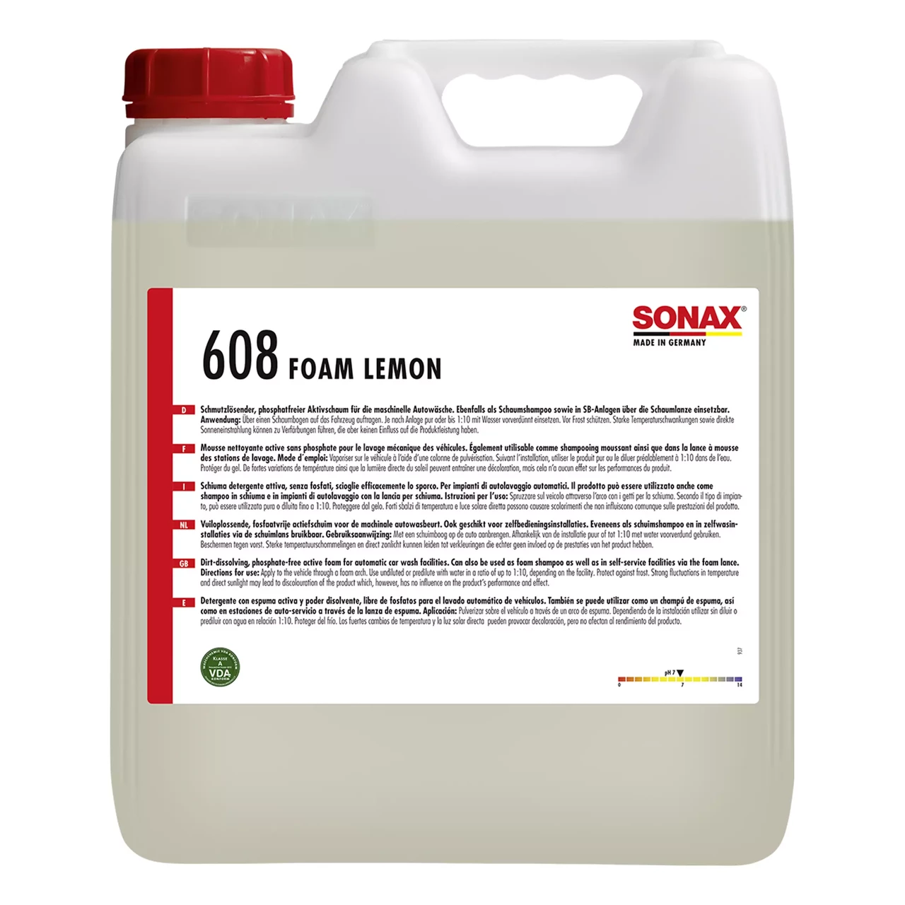 Активна піна концентрат 10 л SONAX Foam Lemon 608 (608600)