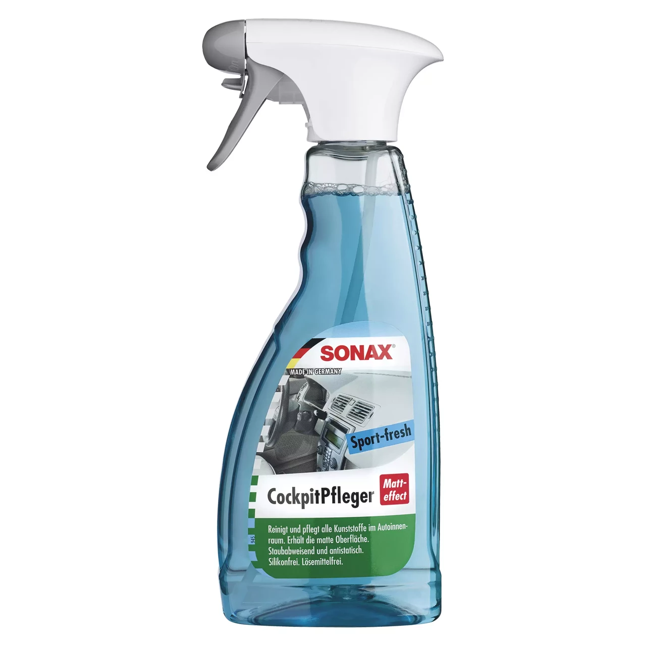 Очисник-поліроль пластику матовий 500 мл SONAX Cockpitpfleger Matteffect Sport-fresh (357241), фото 1