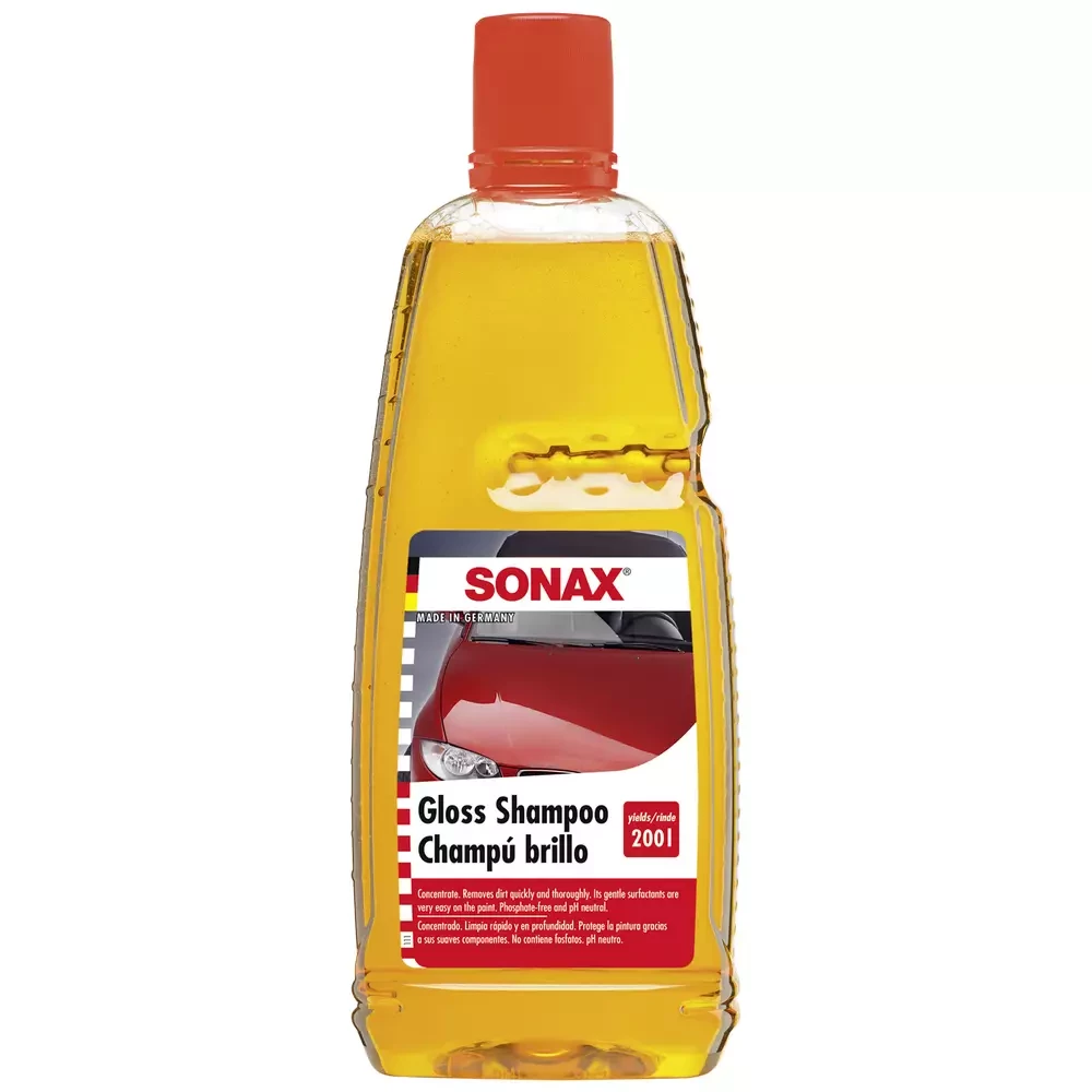 Шампунь для миття автомобіля з блиском (концентрат) 1 л SONAX Glanzshampoo Konzentrat (314300), фото 1