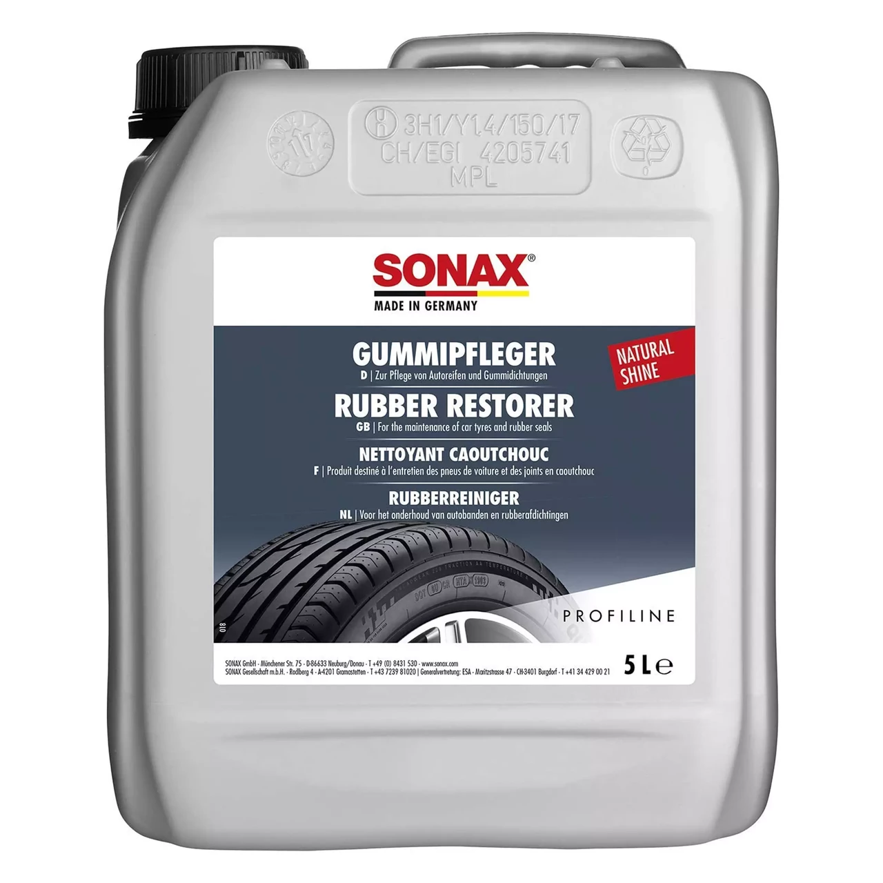 Силіконовий засіб для чищення та догляду за гумою 5 л SONAX PROFILINE Gummipfleger (340505), фото 1