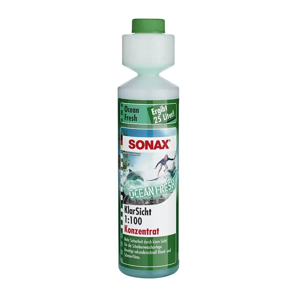Концентрат омивача скла літній 1:100 250 мл SONAX — Ocean-Fresh (388141), фото 1