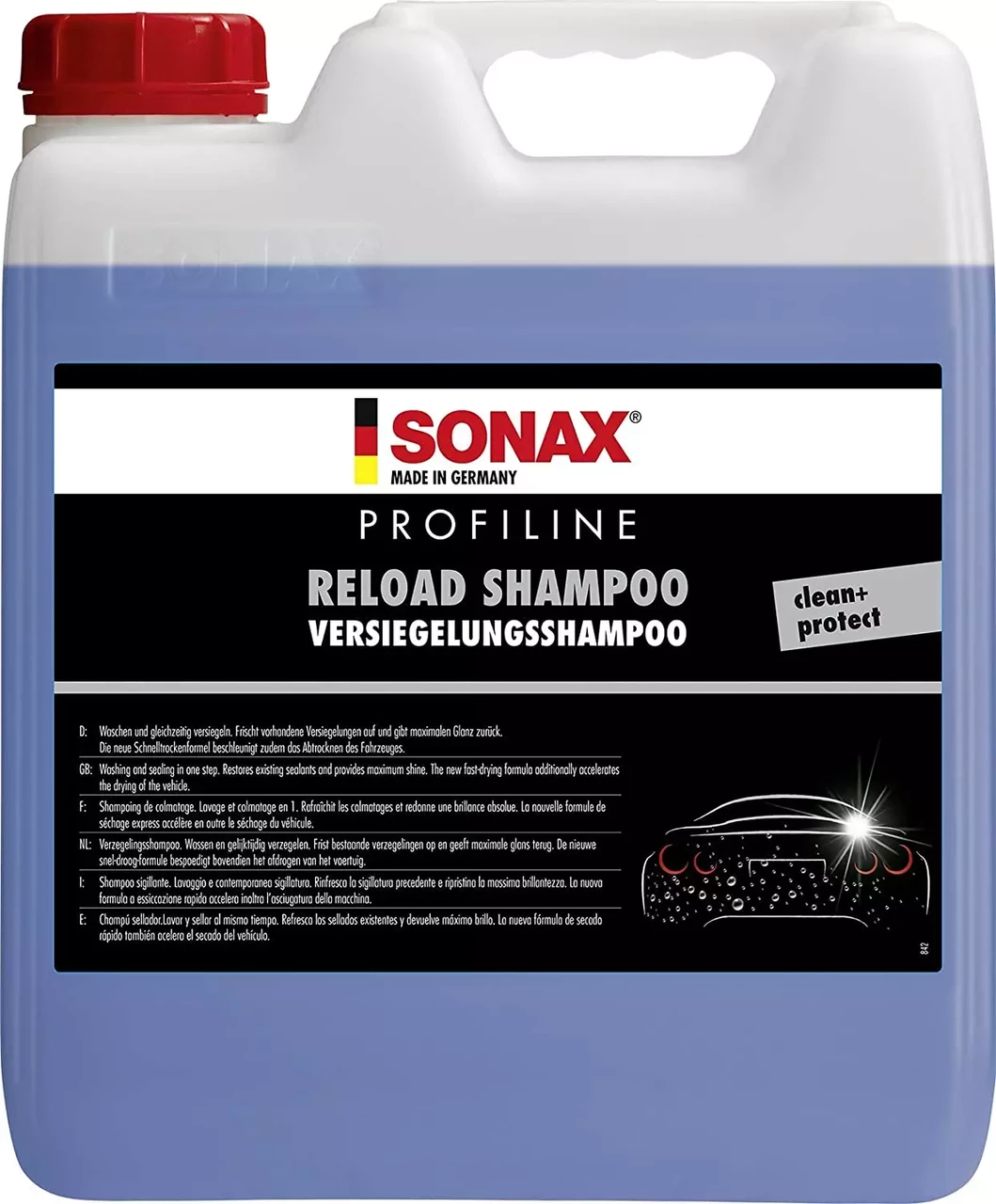 Автошампунь для мийки та захисту кузова 10 л SONAX PROFILINE Reload Shampoo (615600)