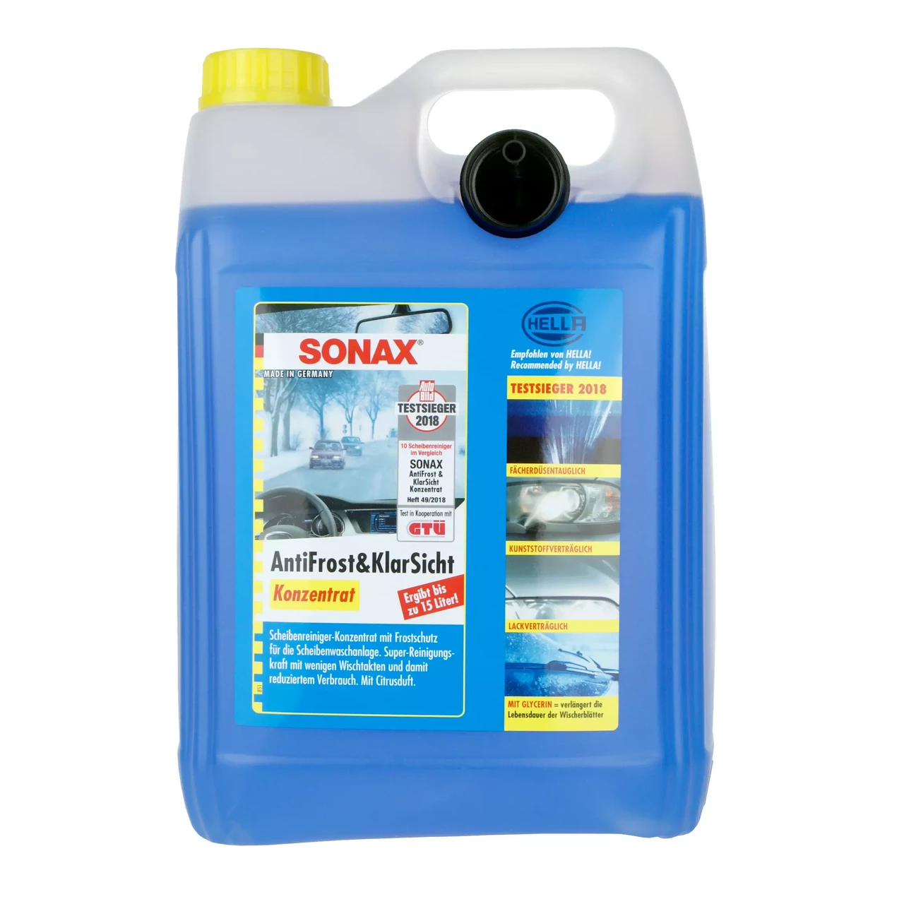 Концентрат омивача скла зимовий -70 °C 5 л SONAX Antifrost+Klarsicht Konzentrat (332505), фото 1