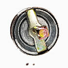 Турецька механічна ручна кавомолка золотиста жорна для помелу під турку металева 21см, фото 8