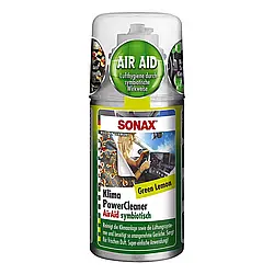 Очисник кондиціонера антибактеріальний 100 мл SONAX Klima Power Cleaner Air Aid — green lemon (323400)