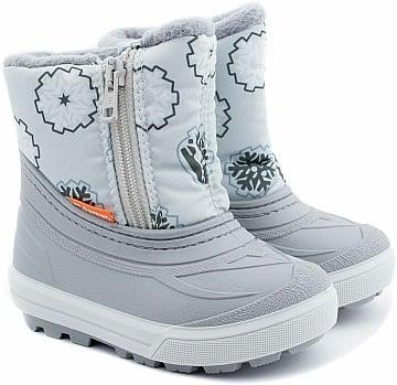 Дитячі зимові чоботи Demar Winter Light 1509C р.28-29 сірі Демар Вінтер Лайт