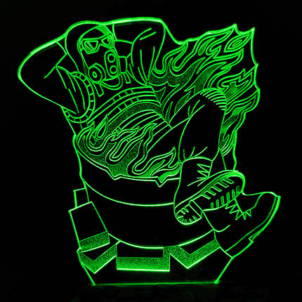 Акриловий світильник-нічник Сталкер зелений tty-n001095, фото 1