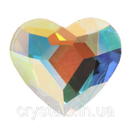 Стрази-сердечка Preciosa (Чехія) 14 мм Crystal AB
