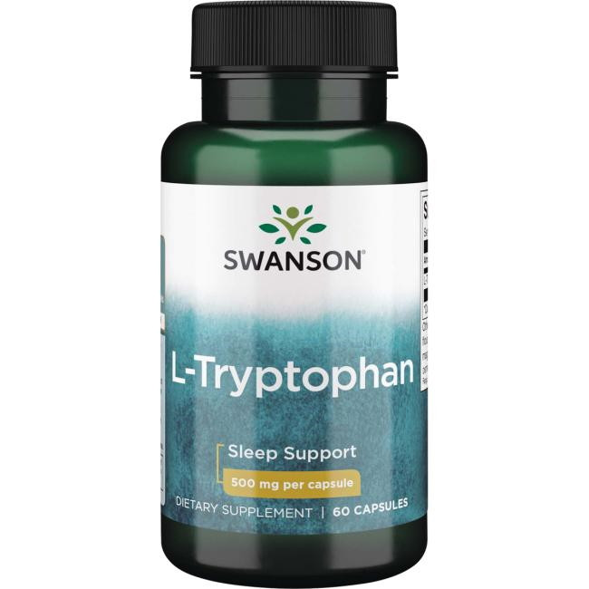 Триптофан Swanson L-Tryptophan 500 мг 60 капс