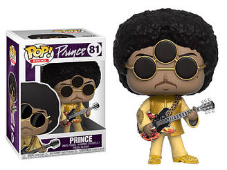 Фігурка Funko Pop Фанко Поп Прінс в золотому костюмі Prince альбом 3rd Eye Girl 10 см rocks P 81