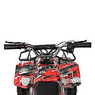 Дитячий квадроцикл на акумуляторі (підлітковий) Profi (мотор 800W, 3 аккум) HB-ATV800AS-3 Червоний, фото 3